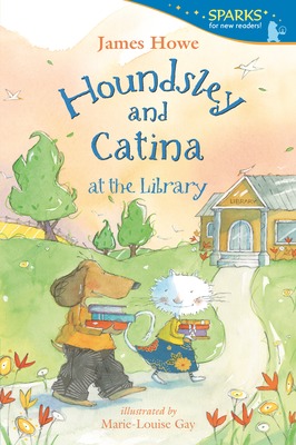 Houndsley and Catina at the Library book