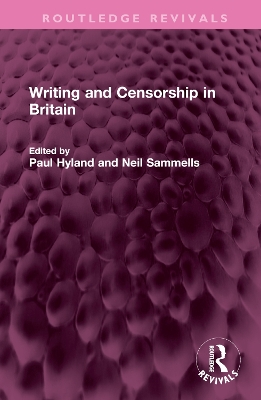 Writing and Censorship in Britain book