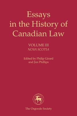 Essays in the History of Canadian Law book