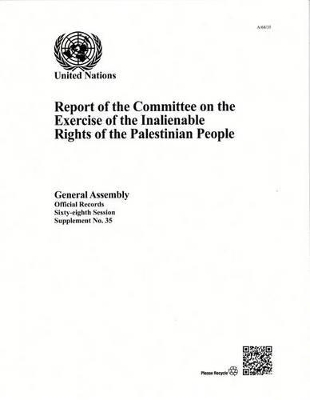 Report of the Committee on the Exercise of the Inalienable Rights of the Palestinian People book