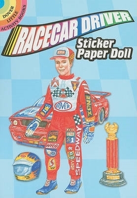 Racecar Driver Sticker Paper Doll book