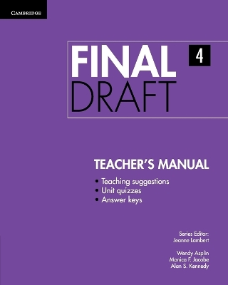 Final Draft Level 4 Teacher's Manual book