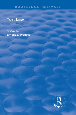 Tort Law by Ernest J. Weinrib