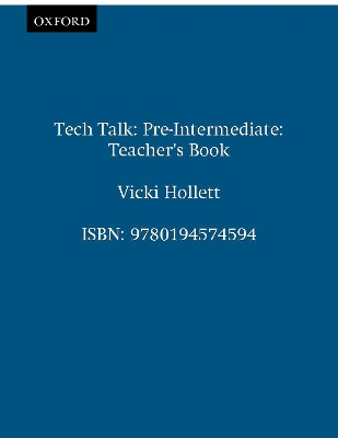 Tech Talk Pre-Intermediate by Vicki Hollett