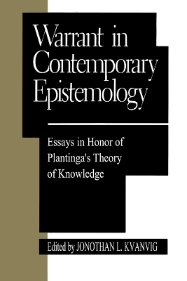 Warrant in Contemporary Epistemology by Laurence Bonjour
