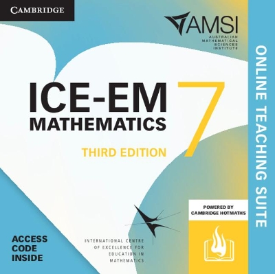 ICE-EM Mathematics Year 7 Online Teaching Suite Card by Peter Brown