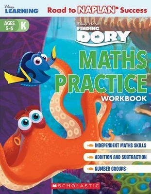 Disney Learning Workbook: Finding Dory Level K Maths Practice book