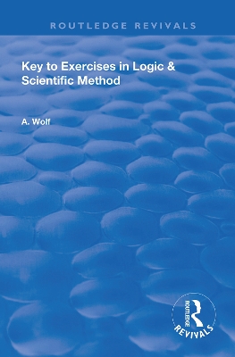 Key to Exercises in Logic and Scientific Method book