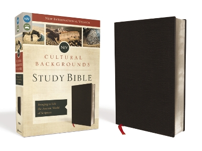 NIV, Cultural Backgrounds Study Bible (Context Changes Everything), Bonded Leather, Black, Red Letter: Bringing to Life the Ancient World of Scripture book