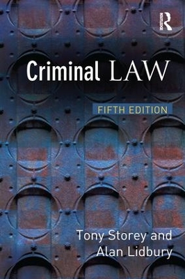 Criminal Law by Tony Storey