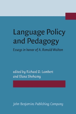 Language Policy and Pedagogy book
