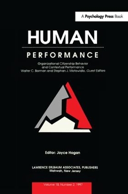 Organizational Citizenship Behavior and Contextual Performance book