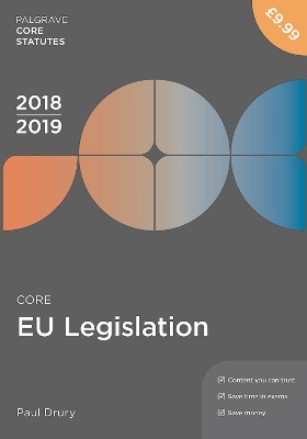 Core EU Legislation 2018-19 book