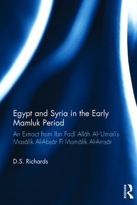 Egypt and Syria in the Early Mamluk Period book