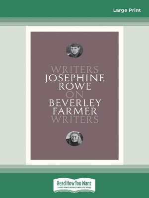 On Beverley Farmer: Writers on Writers by Josephine Rowe