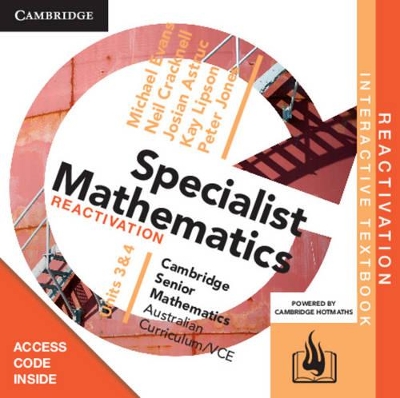 CSM VCE Specialist Mathematics Units 3 and 4 Reactivation (Card) by Michael Evans