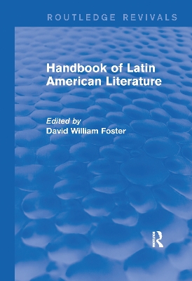 Handbook of Latin American Literature (Routledge Revivals) book