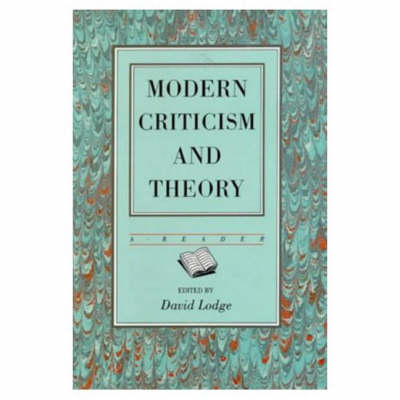 Modern Criticism and Theory by David Lodge
