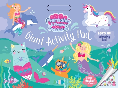 Mermaids and Magical Creatures Mega Activity Pad book