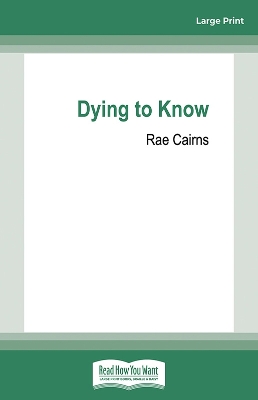 Dying to Know book