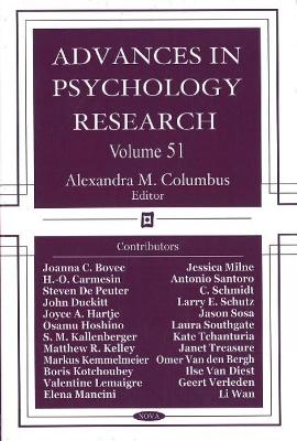 Advances in Psychology Research book