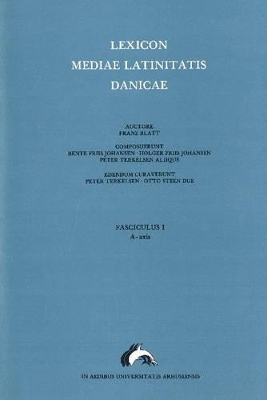 Lexicon Mediae Latinitatis Danicae book