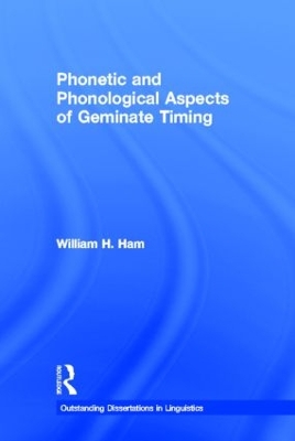 Phonetic and Phonological Aspects of Geminate Timing book