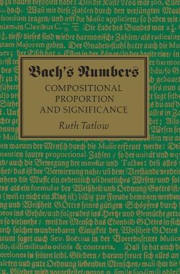 Bach's Numbers book