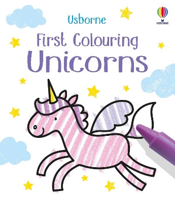 First Colouring Unicorns book