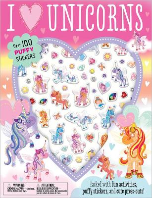 Puffy Stickers I Love Unicorns book