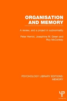 Organisation and Memory book