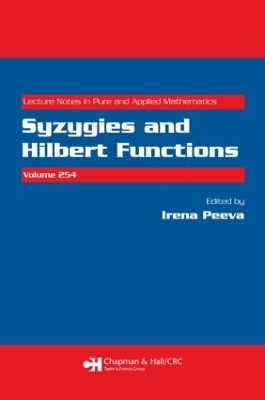 Syzygies and Hilbert Functions book