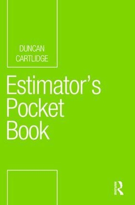 Estimator's Pocket Book book