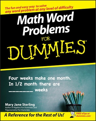 Math Word Problems For Dummies book