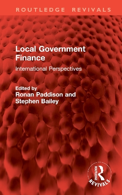 Local Government Finance: International Perspectives book