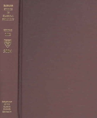 Harvard Studies in Classical Philology, Volume 102 book