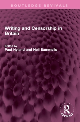 Writing and Censorship in Britain book