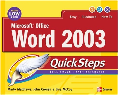 Microsoft Office Word 2003 QuickSteps book