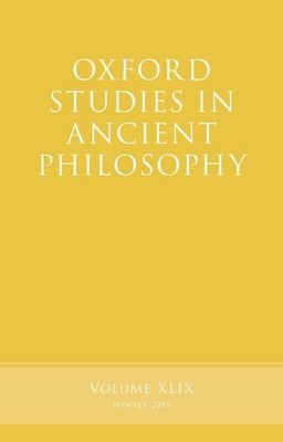 Oxford Studies in Ancient Philosophy, Volume 49 book