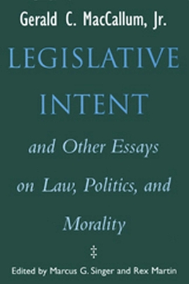 Legislative Intent book