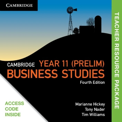 Cambridge Preliminary Business Studies Teacher Resource (Card) book