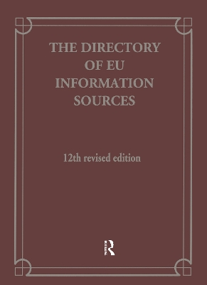 The Directory of EU Information Sources (The Red Book) by Europa Publications