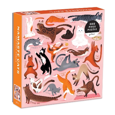 Namaste Cats 500 Piece Puzzle book