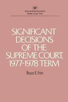 Significant Decisions of the Supreme Court book