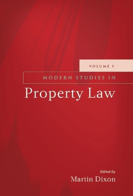 Modern Studies in Property Law book