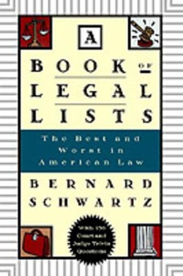 Book of Legal Lists book