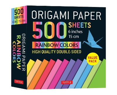 Origami Paper 500 sheets Rainbow Colors 6