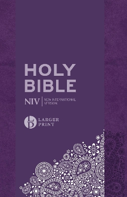 NIV Larger Print Personal Purple Soft-Tone Bible book