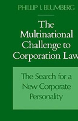 Multinational Challenge to Corporation Law book