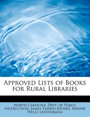 Approved Lists of Books for Rural Libraries book